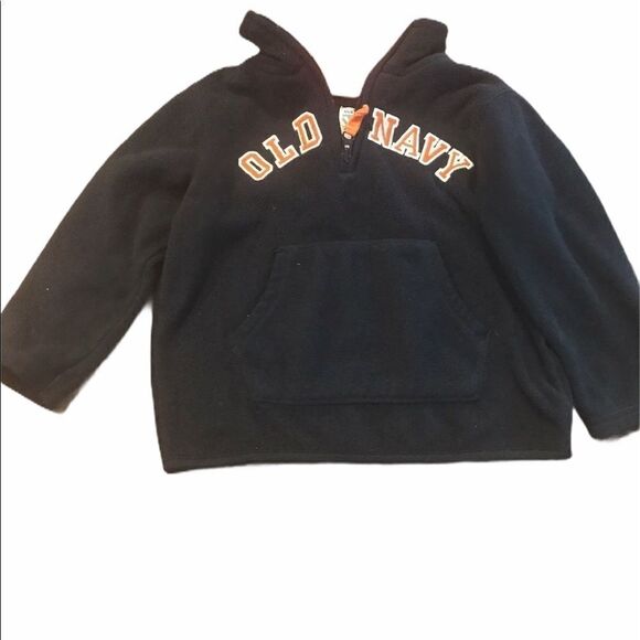 Old navy boys zippered hoodie size 3 blue/orange - Picture 2 of 13